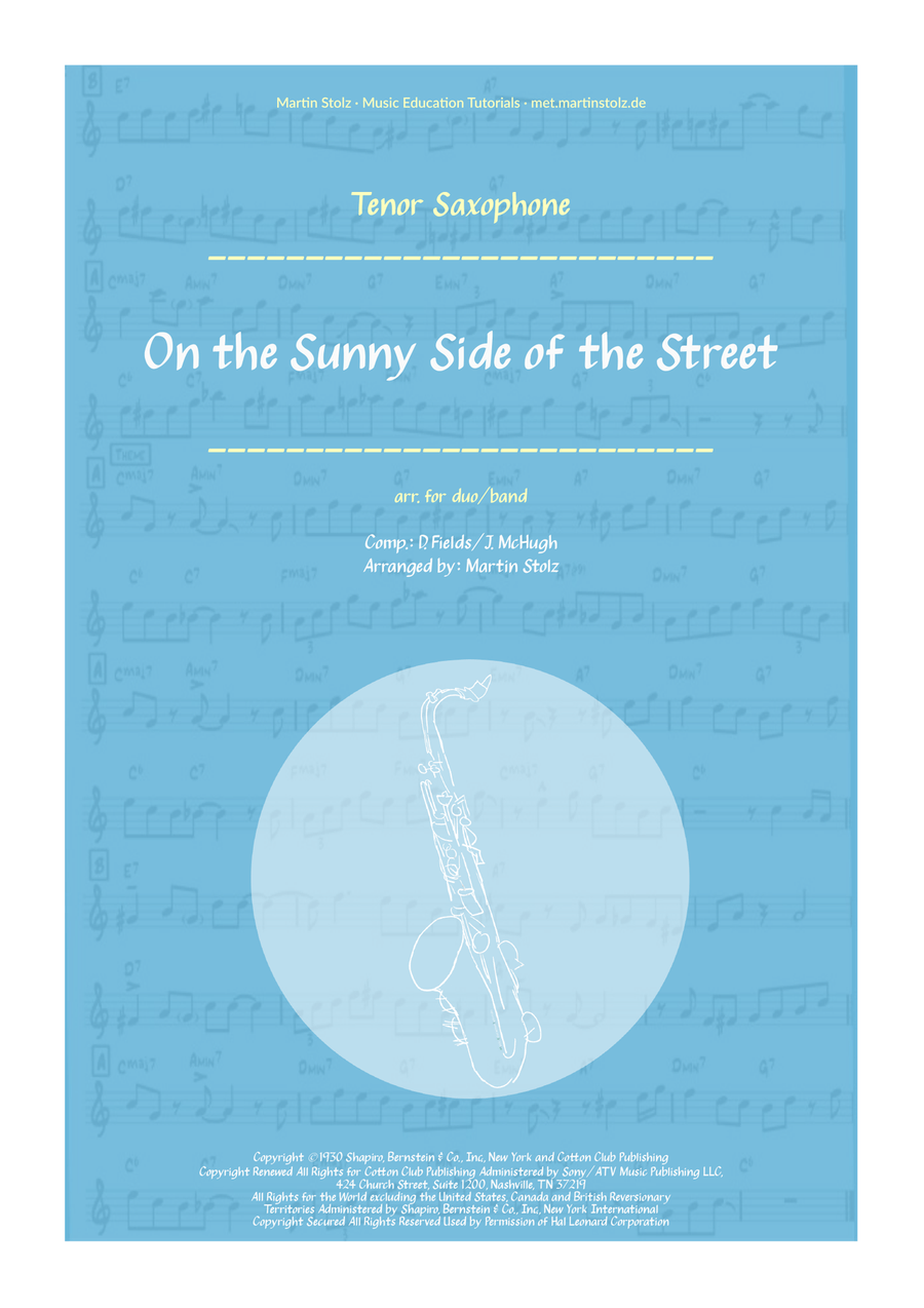 On The Sunny Side Of The Street Tenor Saxophone scores gallery preview page 1