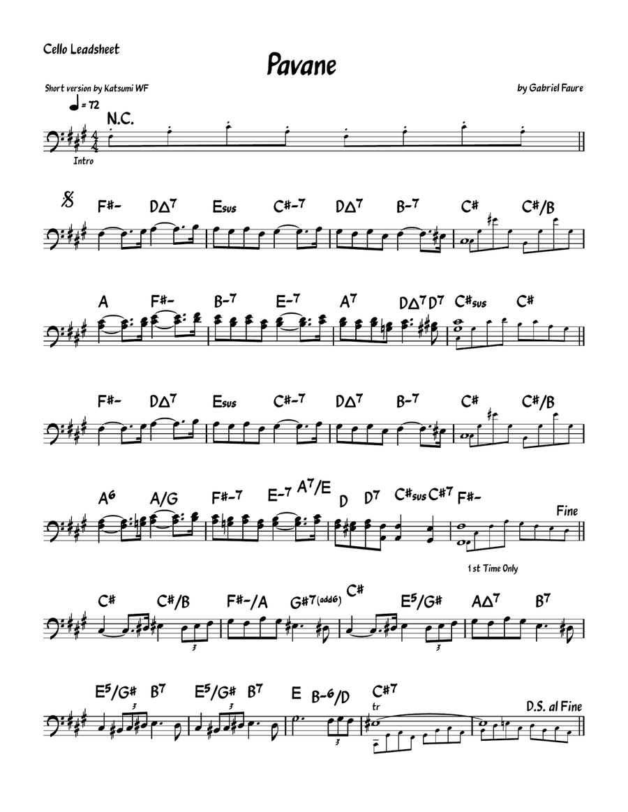 Pavane Op. 50 Pavane Op. 50 Chamber Music scores gallery preview page 1