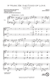 If Music Be The Food Of Love (from Shakespeare's Twelfth Night)
