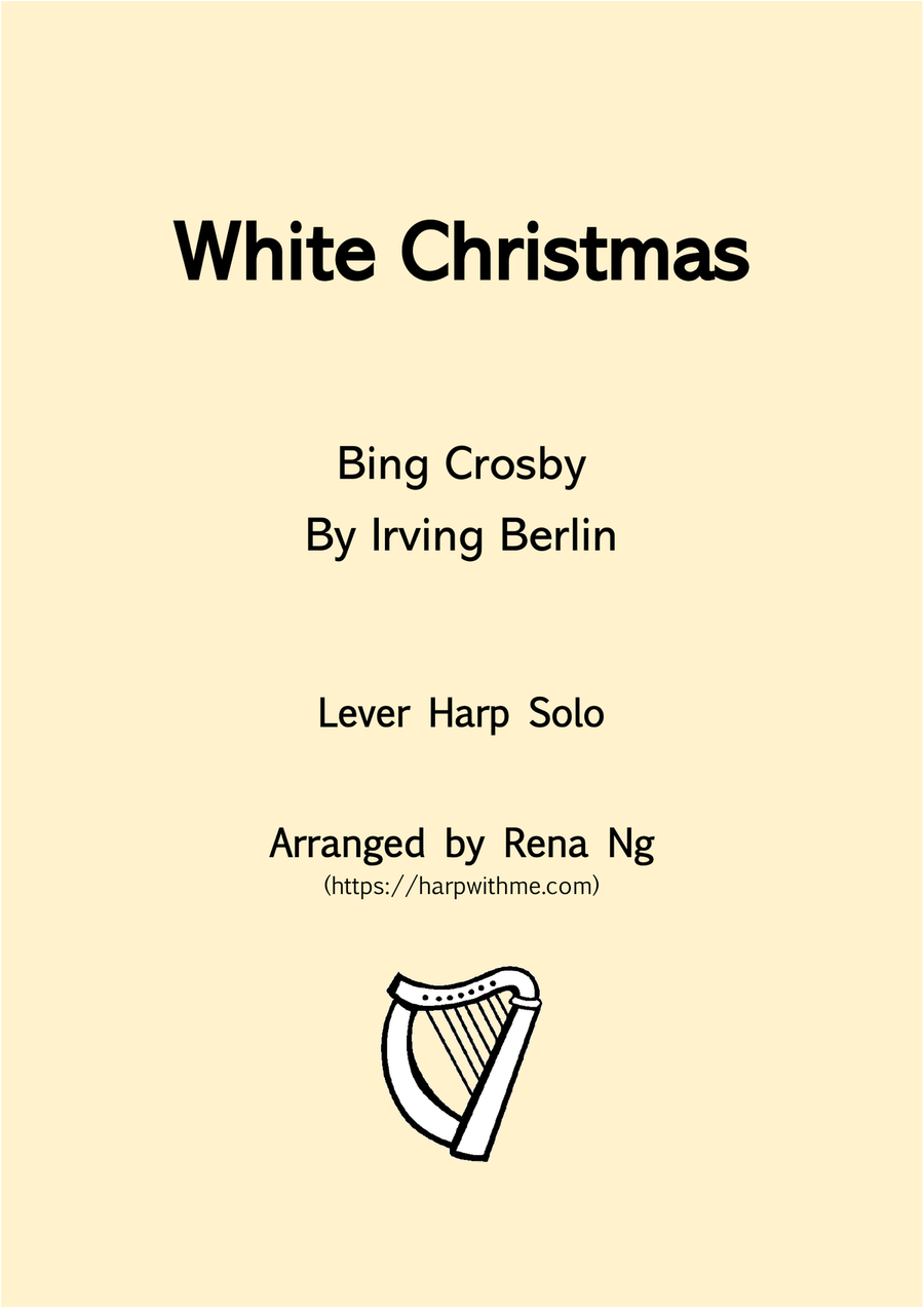 White Christmas Celtic Harp scores gallery preview page 1