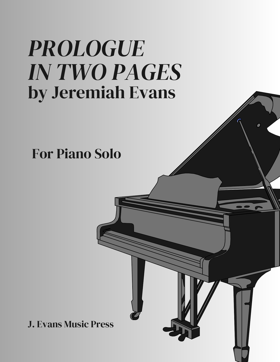 Prologue in Two Pages Prologue in Two Pages Piano Solo scores gallery preview page 1