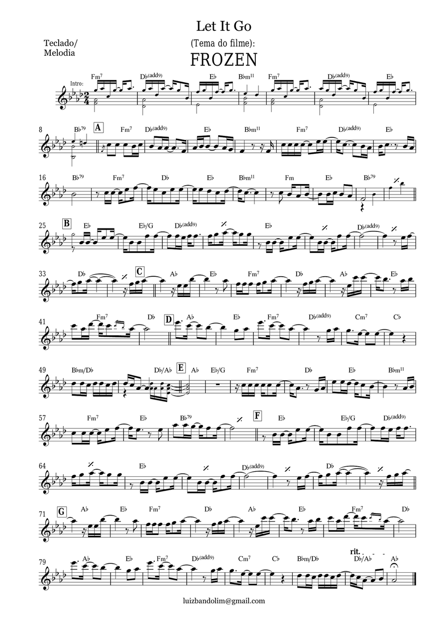 Let It Go Let It Go String Quartet scores gallery preview page 1