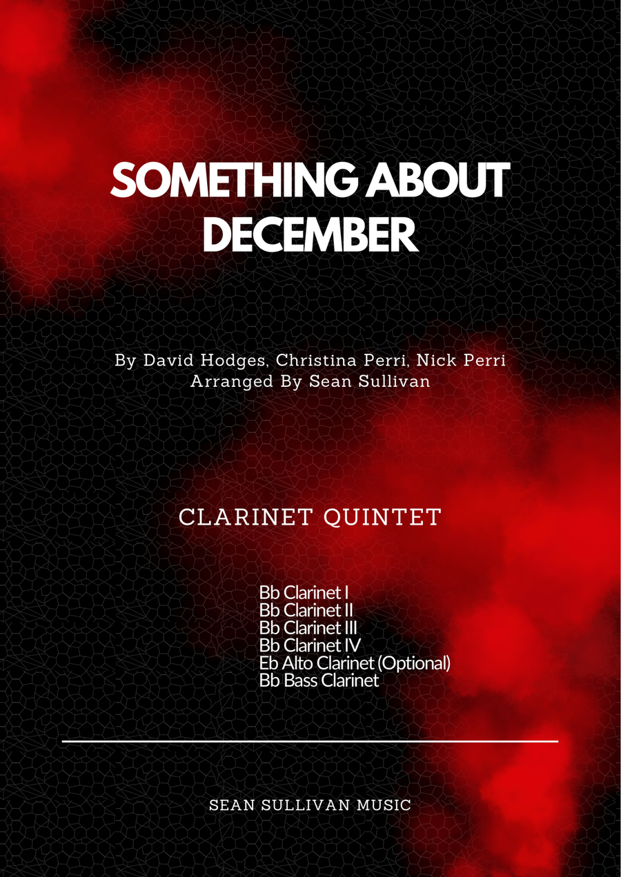 Something About December Clarinet Quintet scores gallery preview page 1