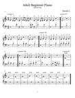 Adult Beginner Piano Lessons V-IX