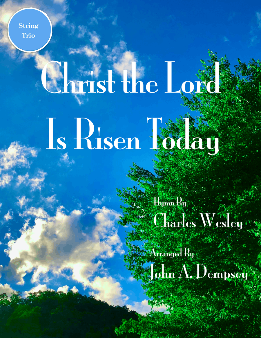 Christ the Lord is Risen Today (String Trio): Two Violins and Cello String Trio scores gallery preview page 1