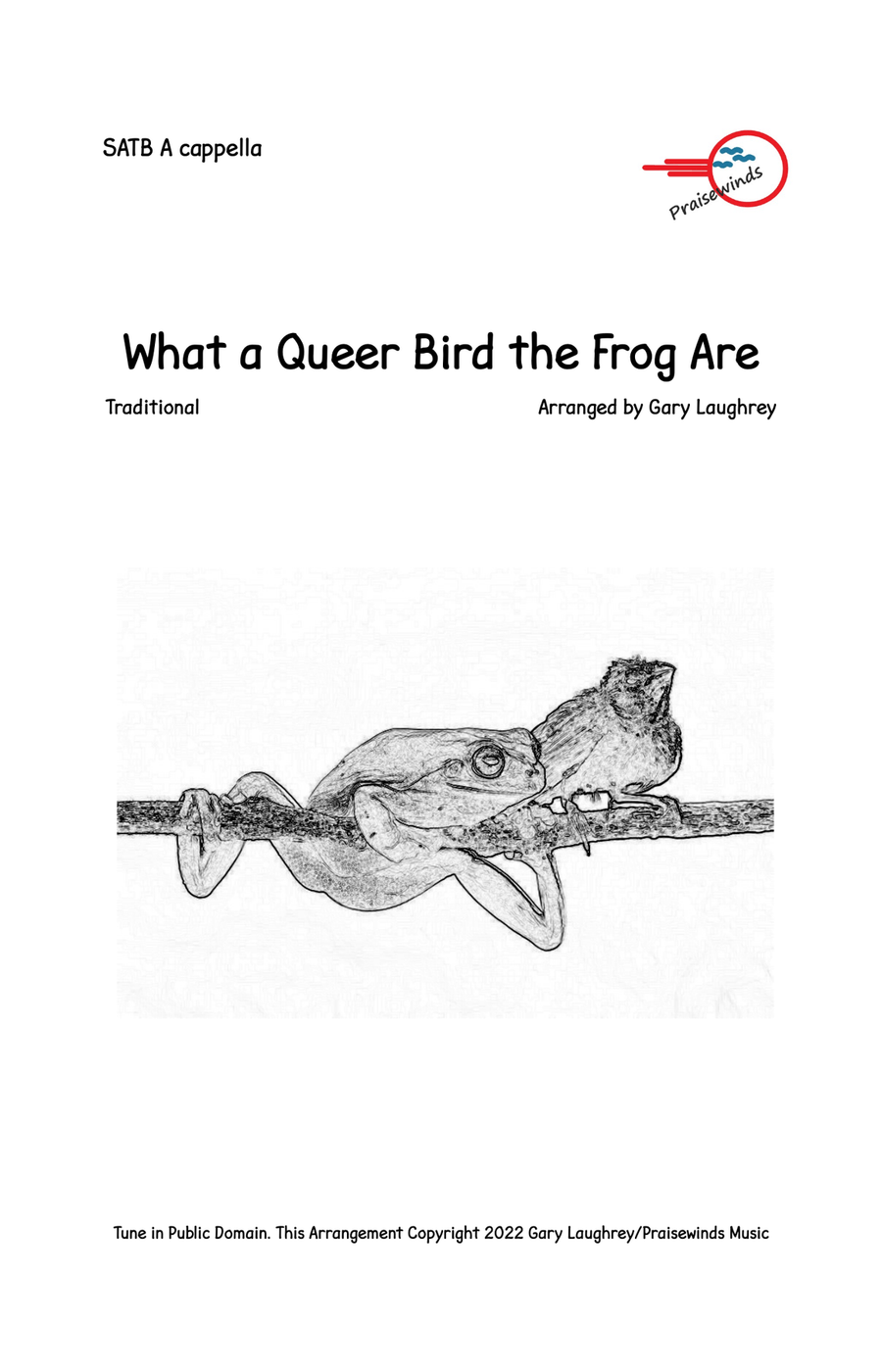 What a Queer Bird the Frog Are Divisi scores gallery preview page 1