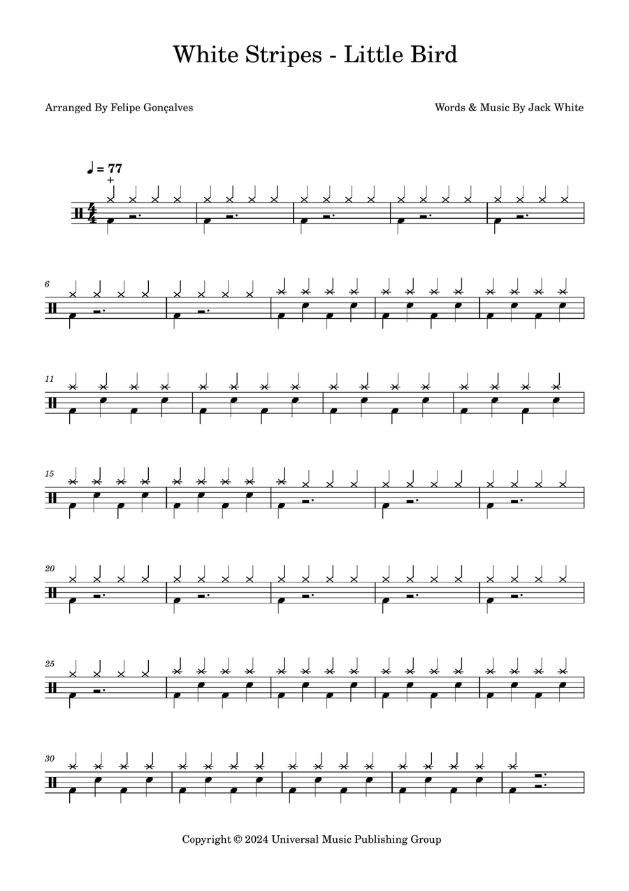 Little Bird Little Bird Drum Set scores gallery preview page 1