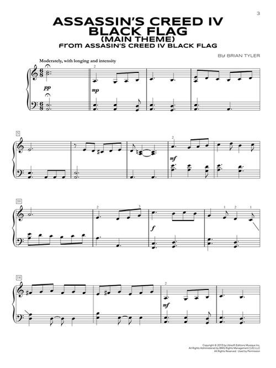 Popular Video Game Themes for Easy Piano Easy Piano scores gallery preview page 3