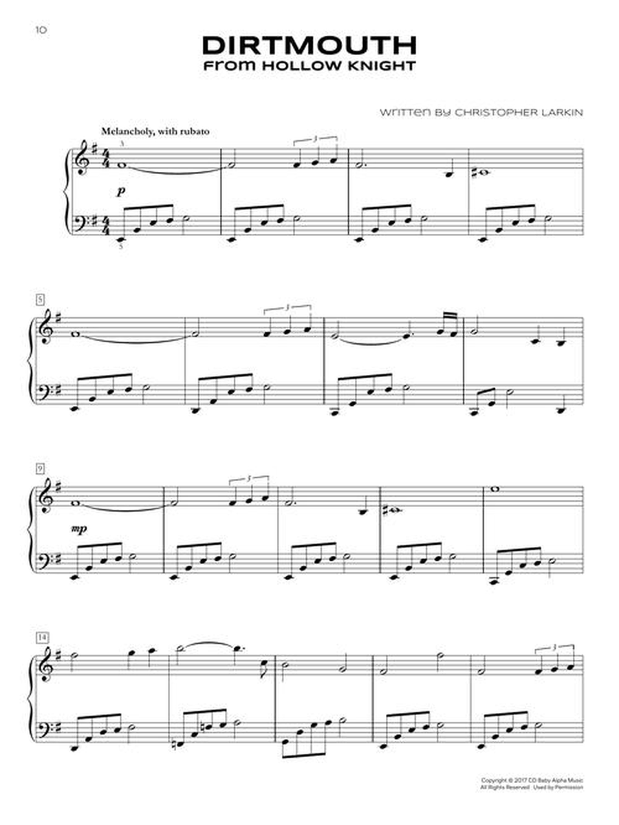 Popular Video Game Themes for Easy Piano Easy Piano scores gallery preview page 4