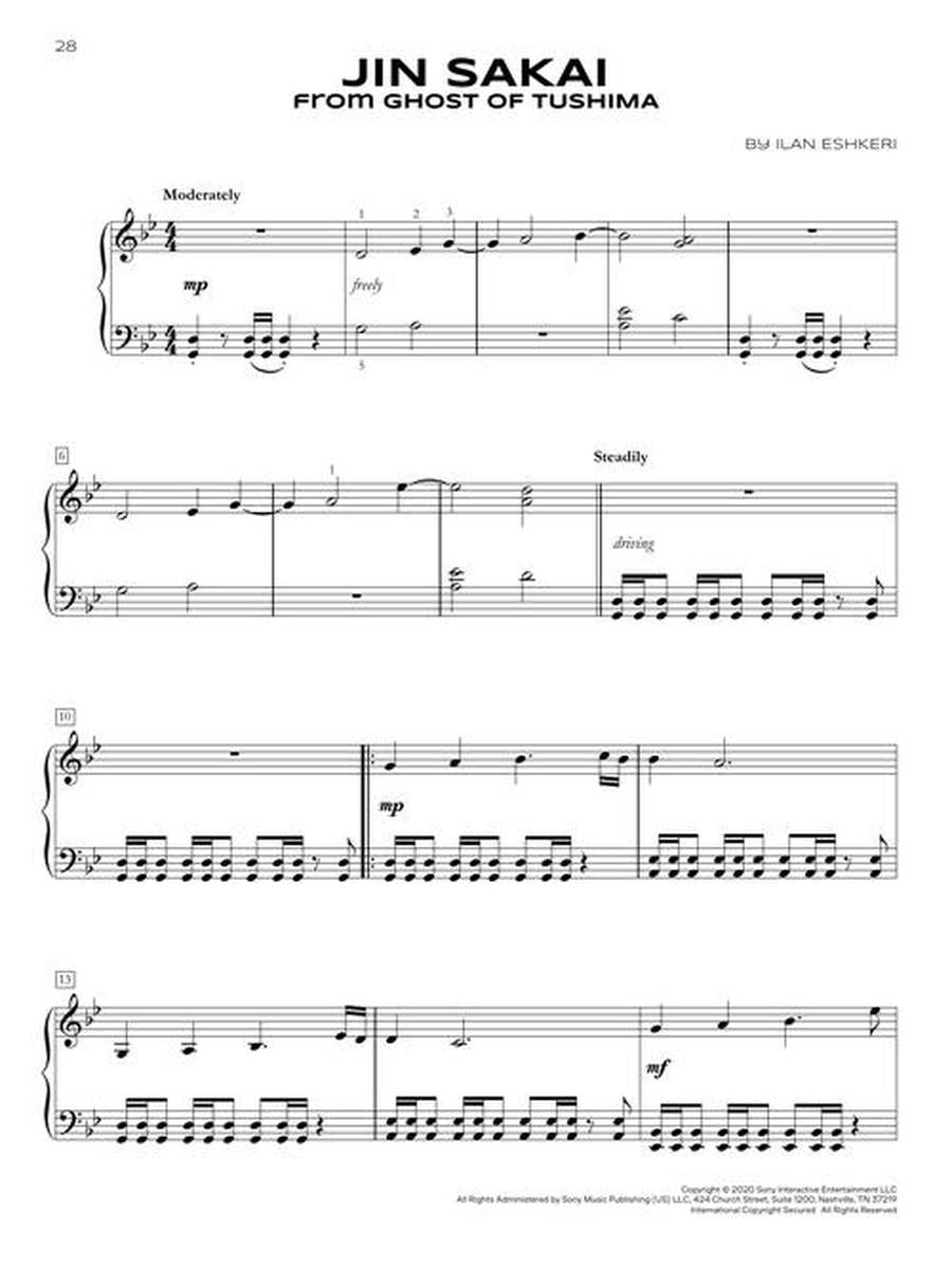 Popular Video Game Themes for Easy Piano Easy Piano scores gallery preview page 6