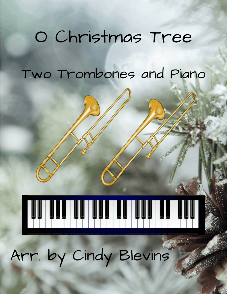 O Christmas Tree, for Two Trombones and Piano Trombone Duet scores gallery preview page 1