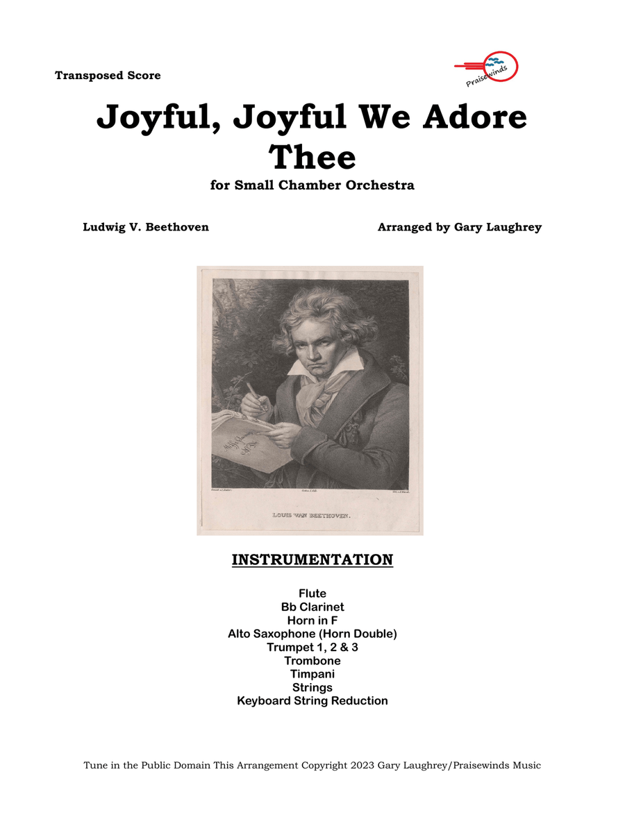 Joyful, Joyful We Adore Thee Chamber Music scores gallery preview page 1