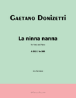 La ninna nanna, by Donizetti, A 202, in b flat minor