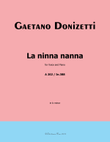 La ninna nanna, by Donizetti, A 202, in b minor