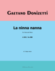 La ninna nanna, by Donizetti, A 202, in f sharp minor