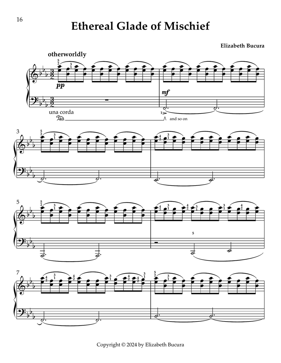 Ethereal Glade of Mischief Piano Method scores gallery preview page 1