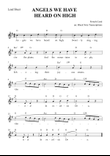 Angels We Have Heard on High (Lead Sheet in G Major