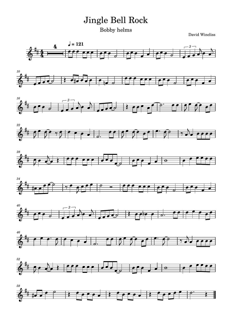 Jingle Bell Rock Jingle Bell Rock C Instrument scores gallery preview page 1