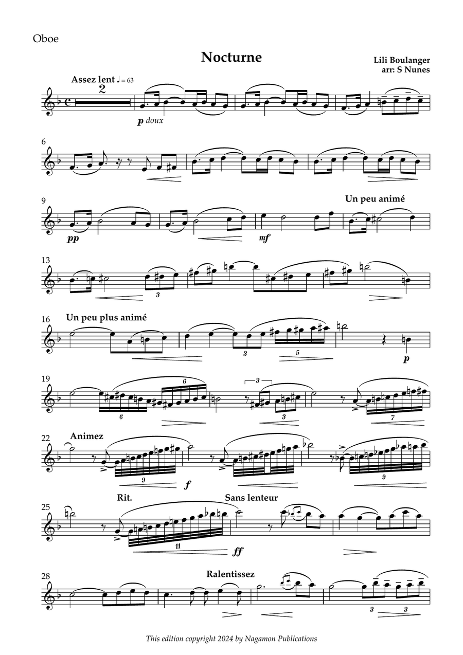 Nocturne Nocturne Piano scores gallery preview page 1