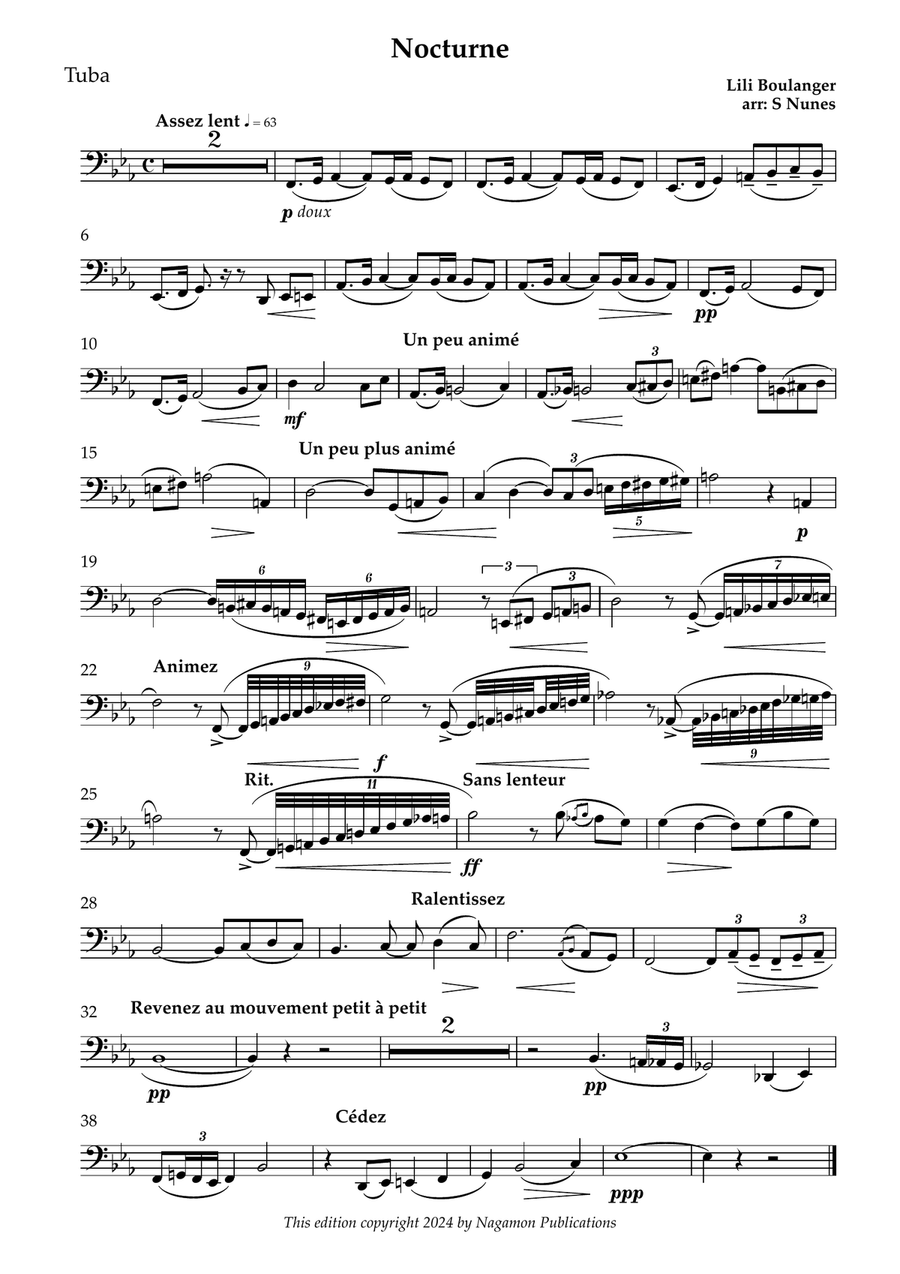 Nocturne Nocturne Piano scores gallery preview page 1