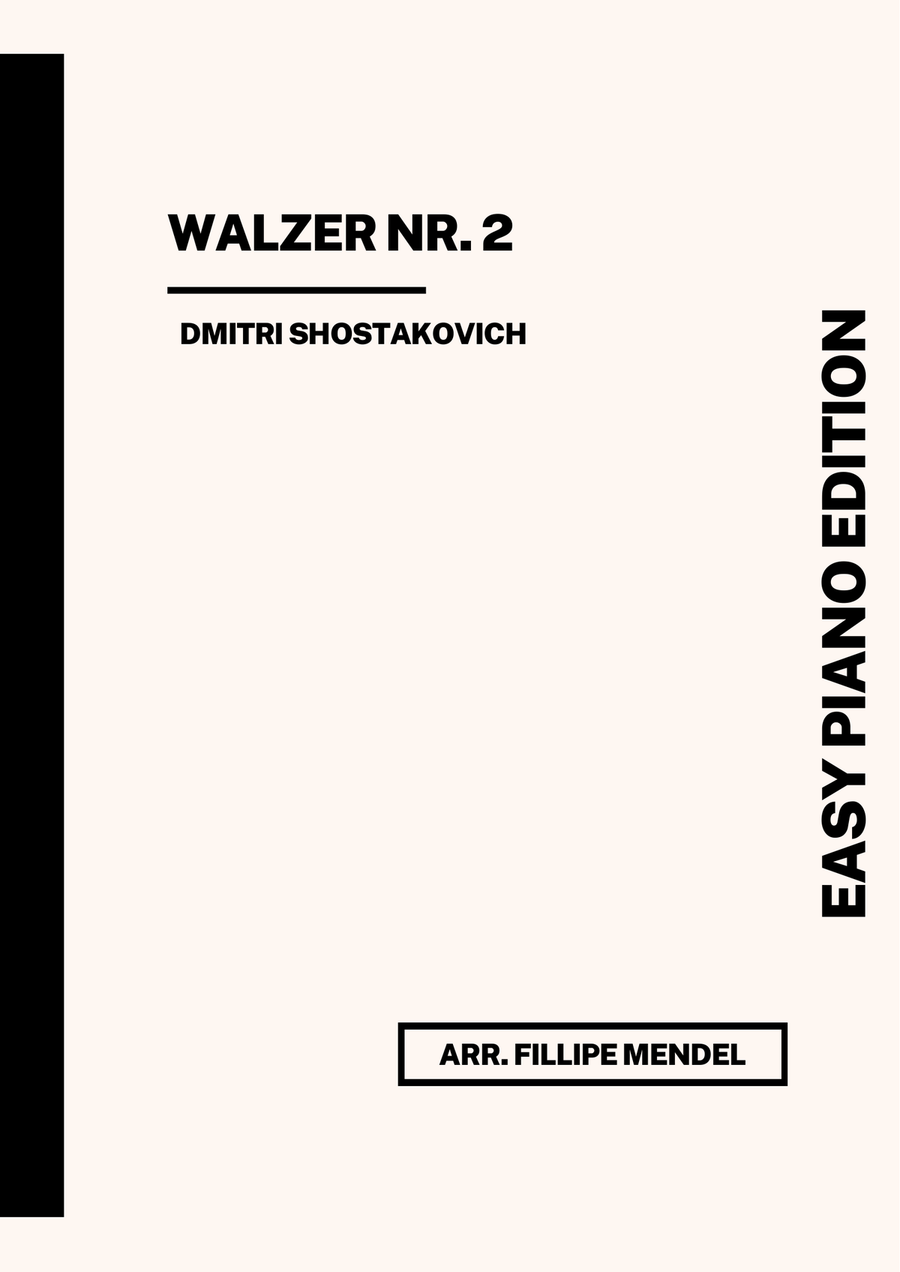 Shostakovich - Waltz No. 2 (easy piano) Easy Piano scores gallery preview page 1