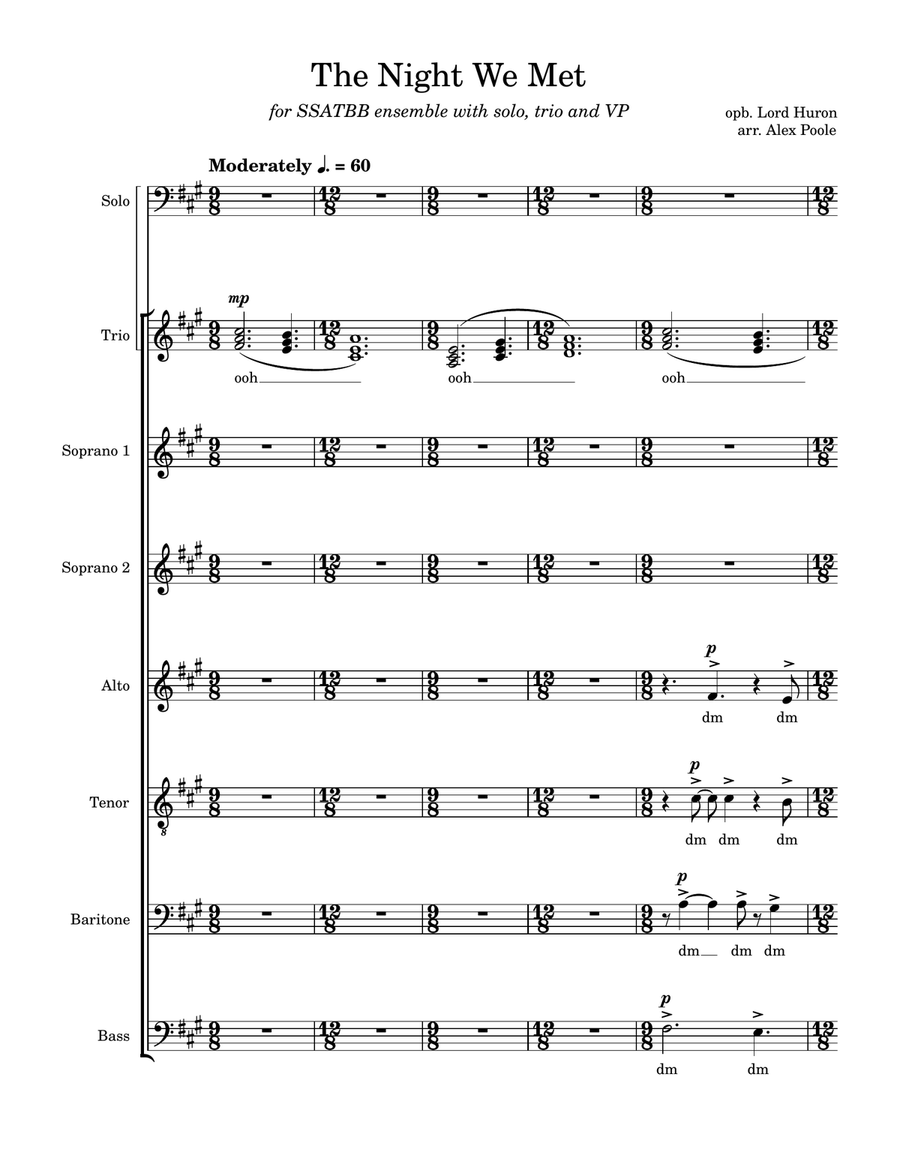 The Night We Met The Night We Met A Cappella scores gallery preview page 1