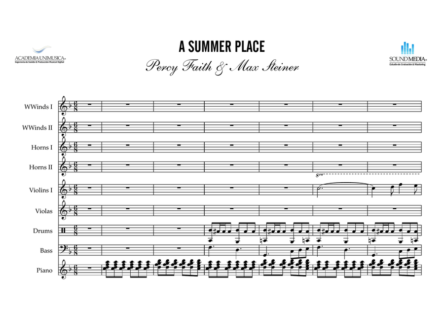 Main Title - Score Only Small Ensemble scores gallery preview page 1