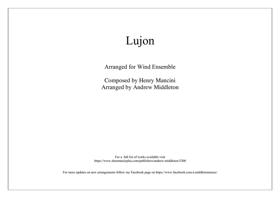 Lujon Woodwind Quintet scores gallery preview page 1