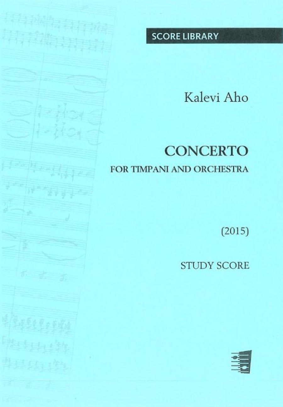 Concerto for timpani and orchestra - Study score Orchestra scores gallery preview page 1