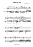 Fauré: Après un rêve (After a dream) arranged for alto recorder and guitar