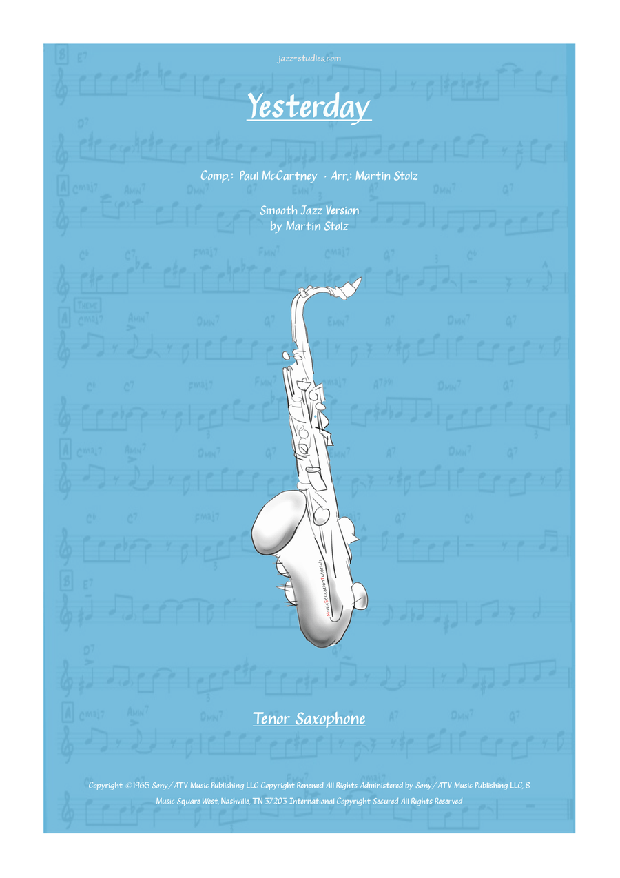 Yesterday Yesterday Tenor Saxophone scores gallery preview page 1