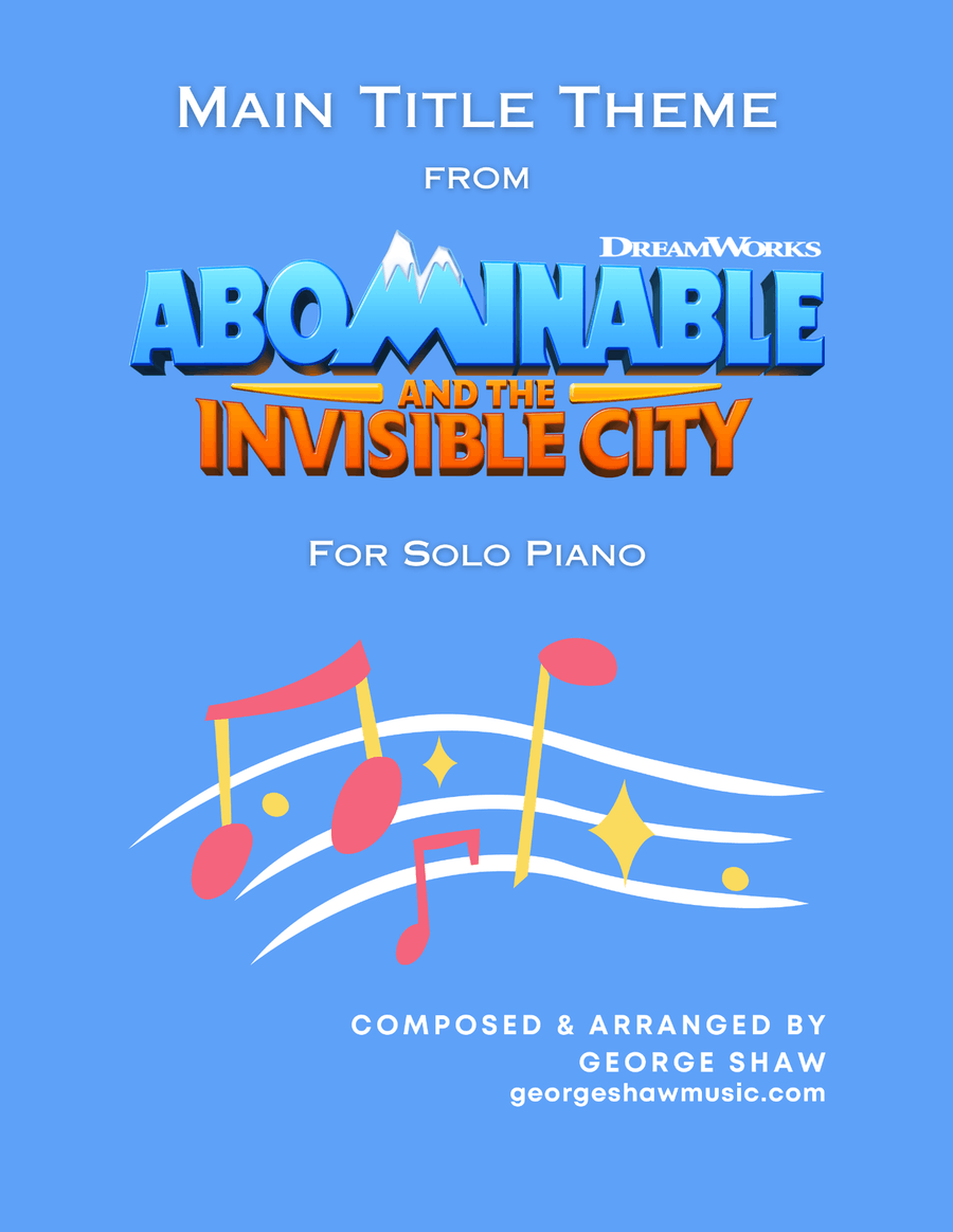 Abominable And The Invisible City - Main Title Theme Piano Solo scores gallery preview page 1