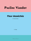 Fleur dessechee, by Pauline Viardot, in G Major