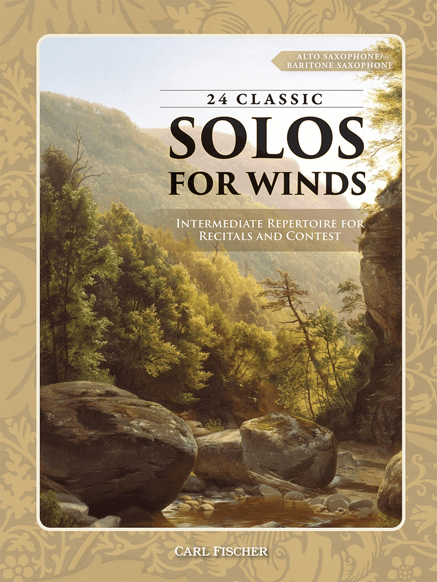 24 Classic Solos (for Winds) Baritone Saxophone scores gallery preview page 1