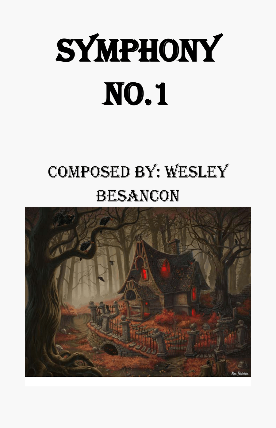 Symphony No. 1 - Score Only Concert Band scores gallery preview page 1