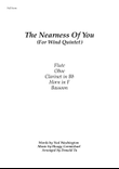 The Nearness Of You - Wind Quintet Easy - Full Score