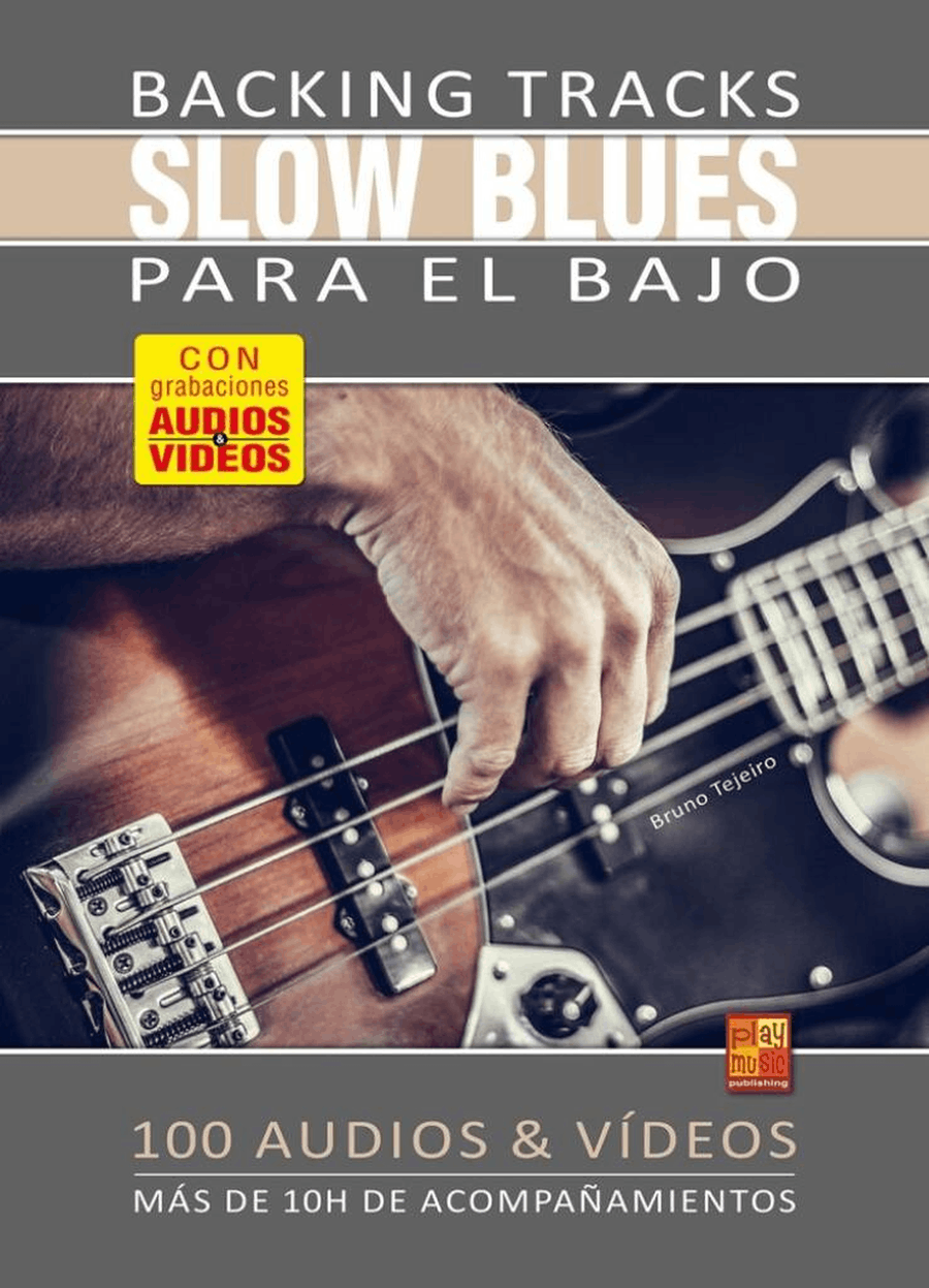 Backing tracks Slow Blues para el bajo Bass Guitar scores gallery preview page 1
