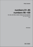 numbers 81-85, numbers 96-100