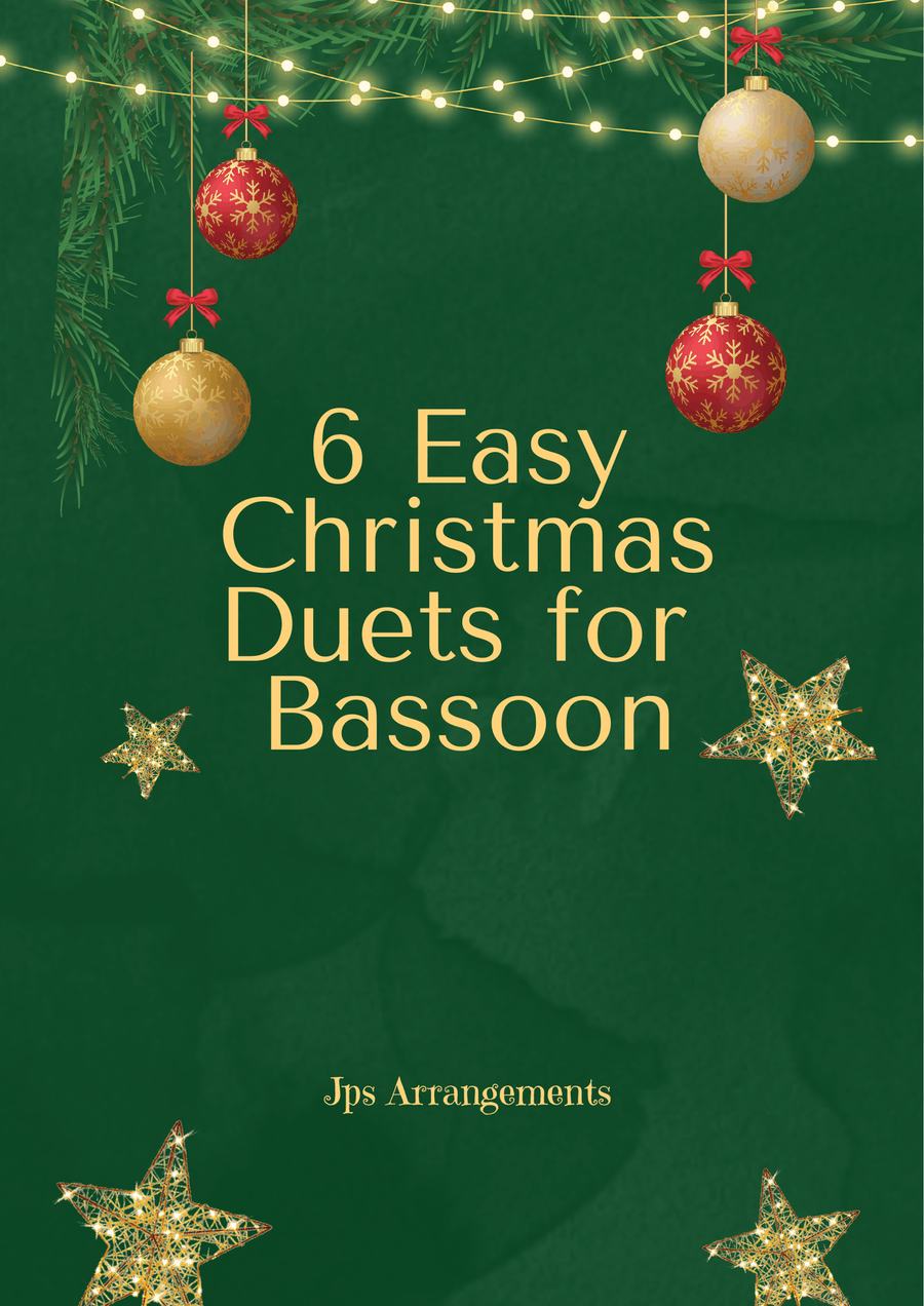6 Easy Christmas Duets for Bassoon Woodwind Duet scores gallery preview page 1