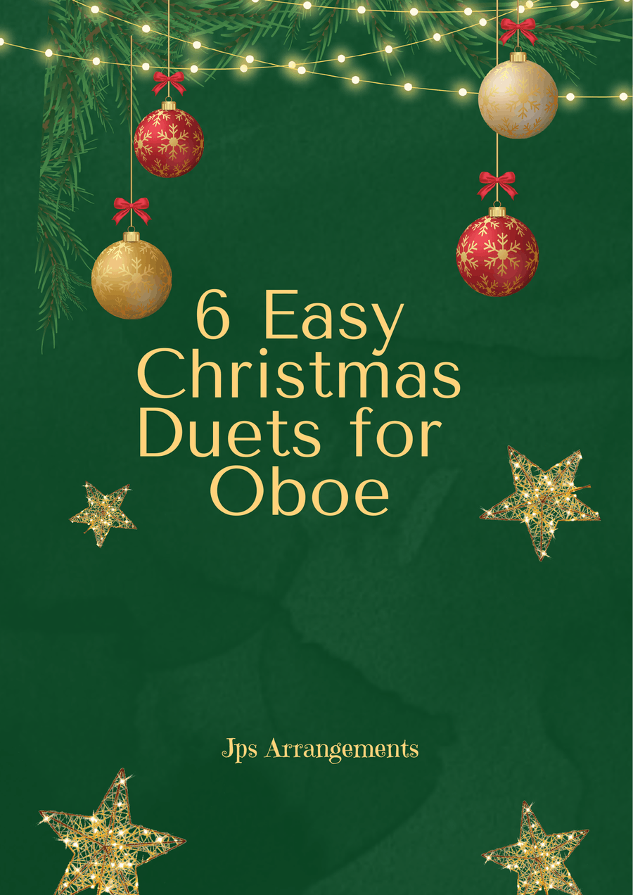 6 Easy Christmas Duets for Oboe Woodwind Duet scores gallery preview page 1
