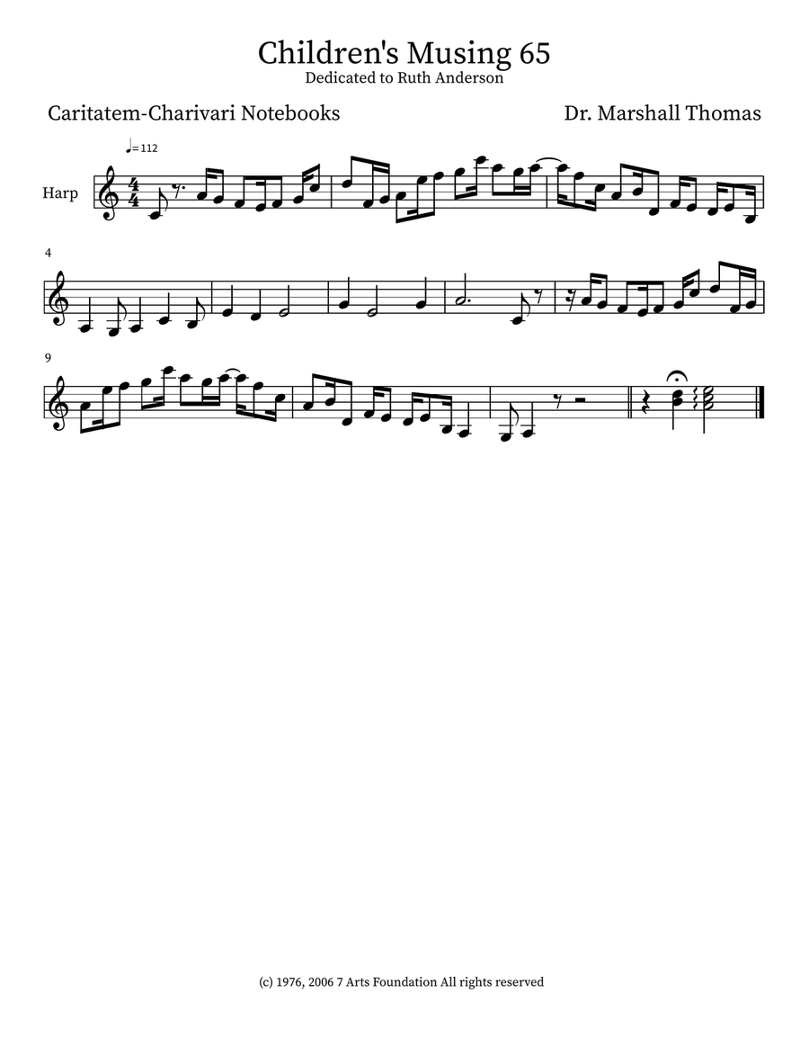 Children's Musing 65 Children's Musing 65 Small Ensemble scores gallery preview page 3