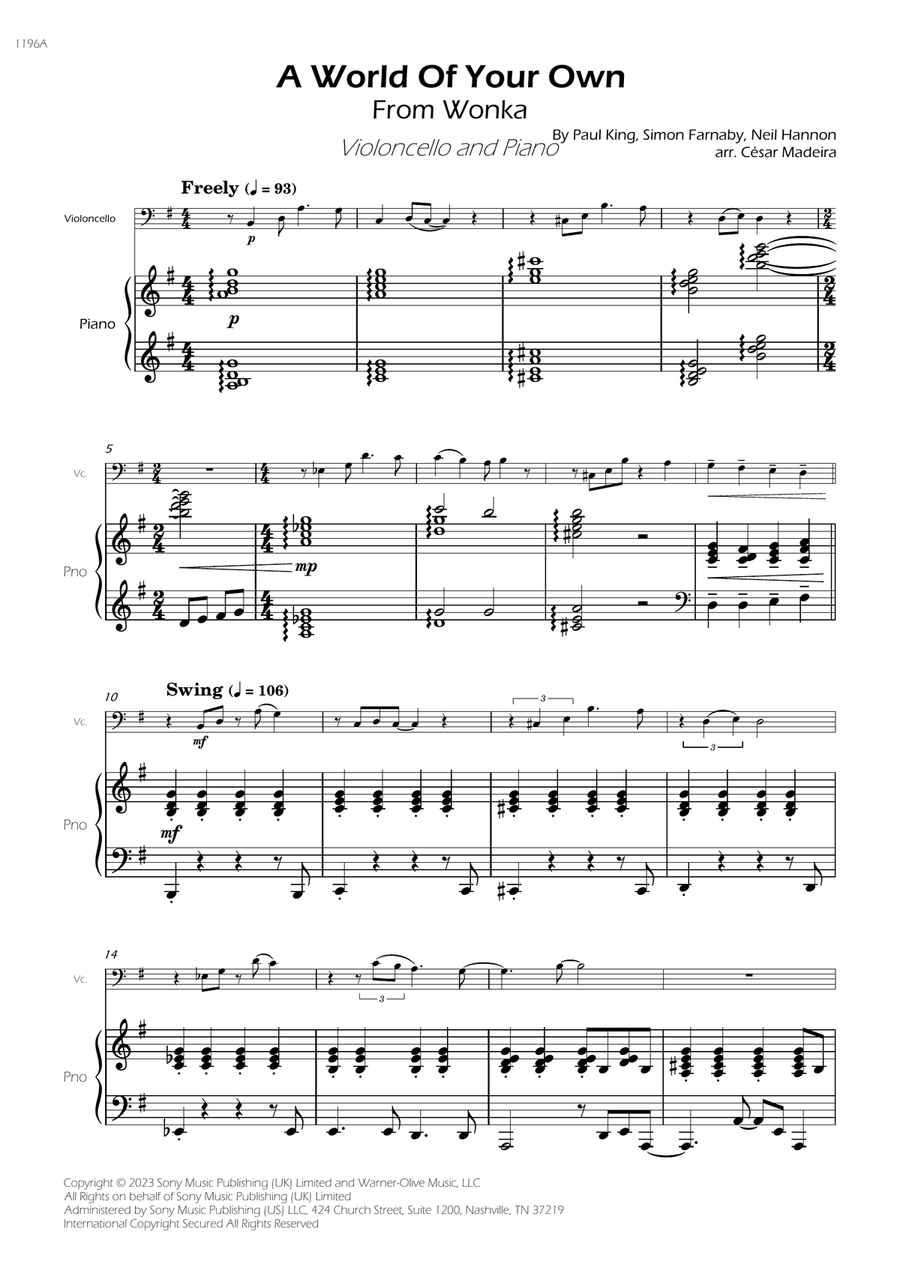 A World Of Your Own A World Of Your Own Piano scores gallery preview page 3