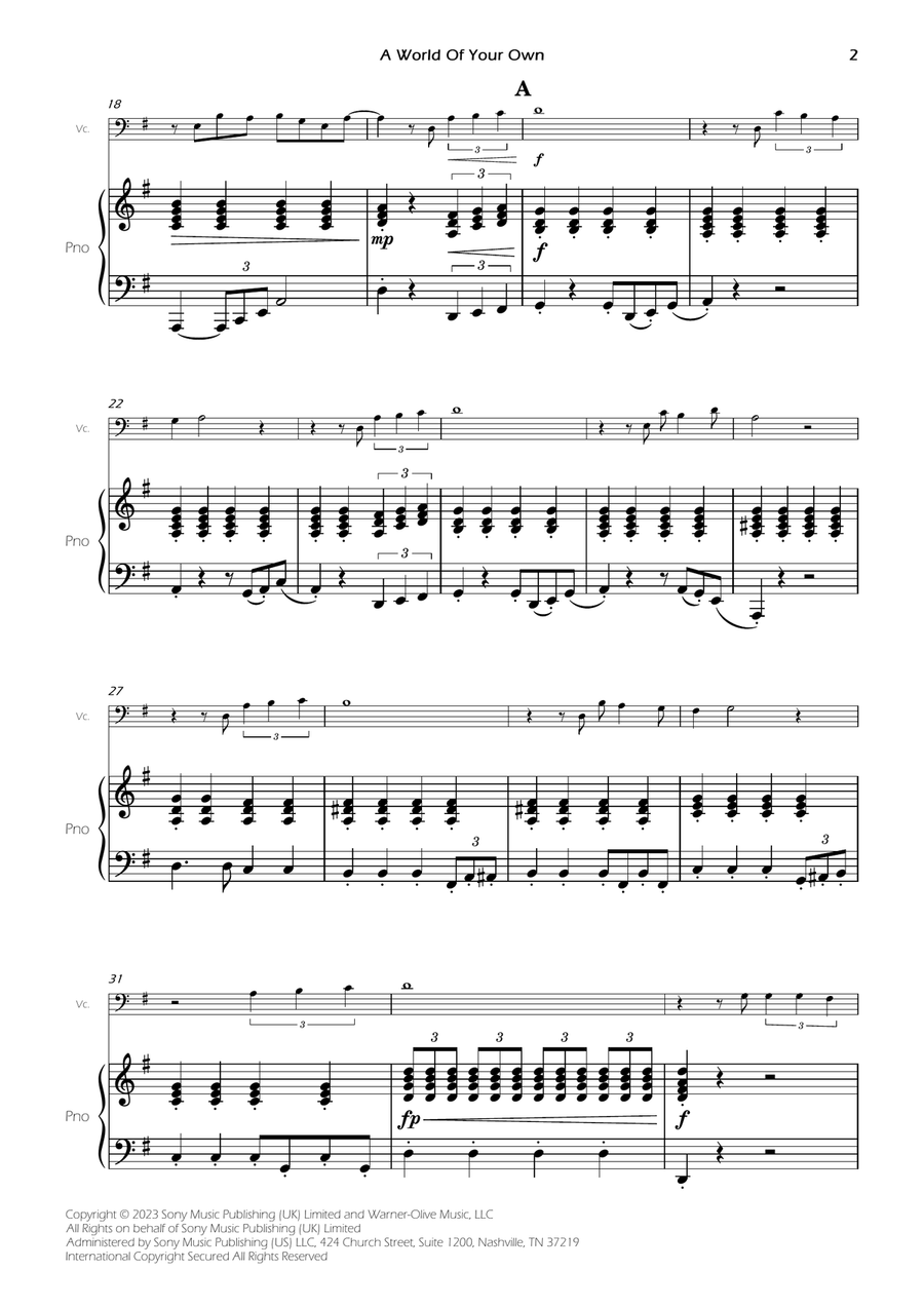 A World Of Your Own A World Of Your Own Piano scores gallery preview page 4