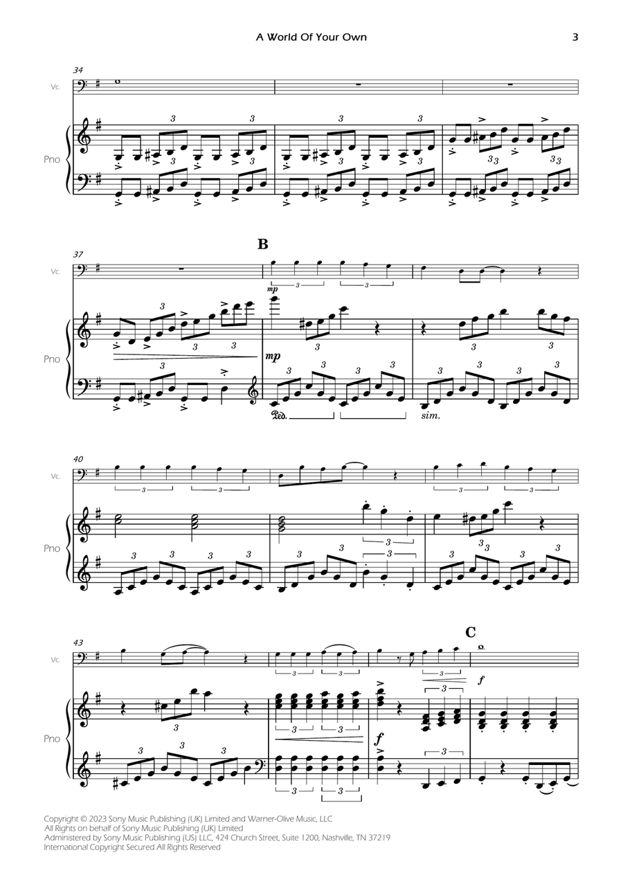 A World Of Your Own A World Of Your Own Piano scores gallery preview page 5