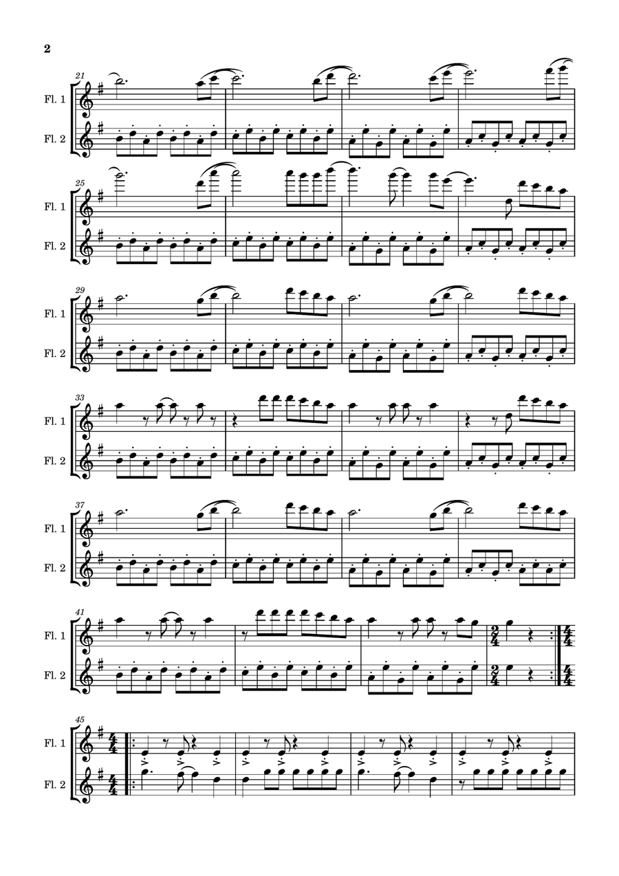 Firework Firework Flute Duet scores gallery preview page 2
