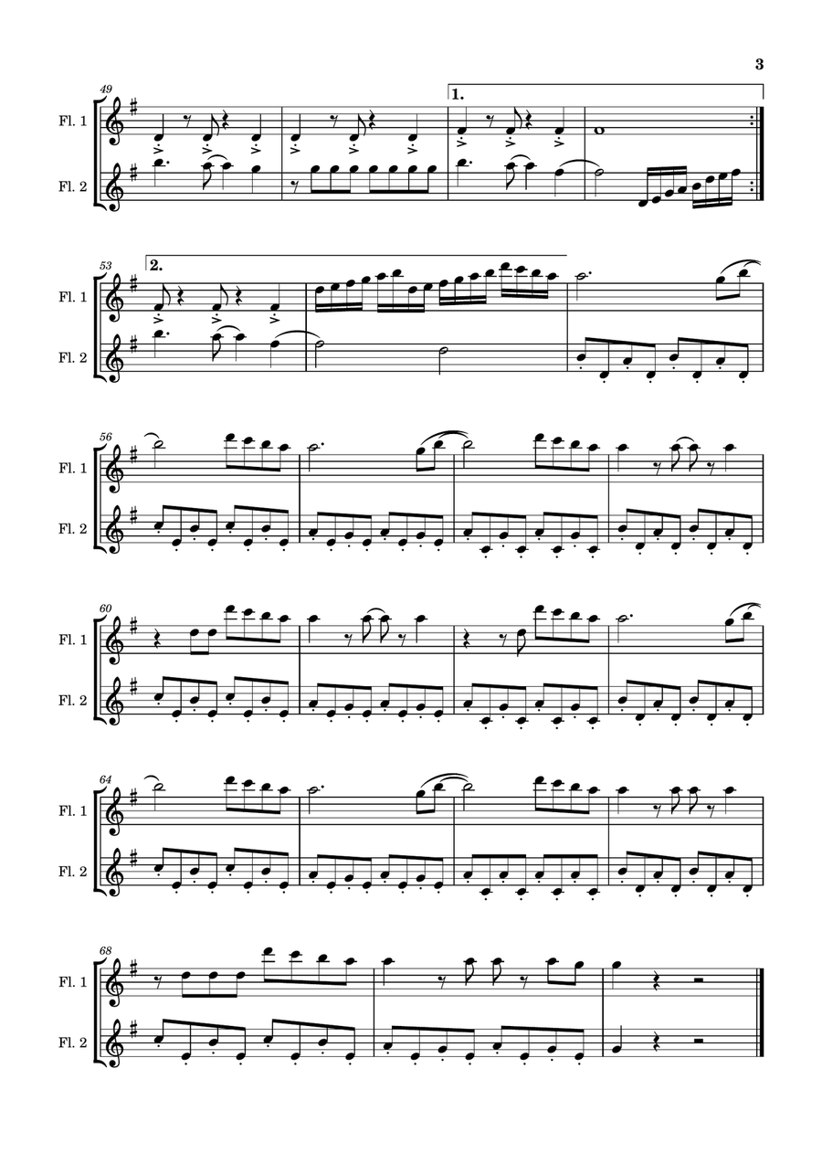 Firework Firework Flute Duet scores gallery preview page 3