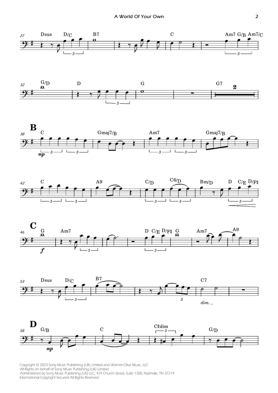 A World Of Your Own A World Of Your Own Bassoon Solo scores gallery preview page 2