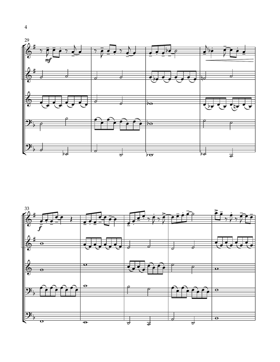 Dancing Through Life Dancing Through Life Brass Quintet scores gallery preview page 4