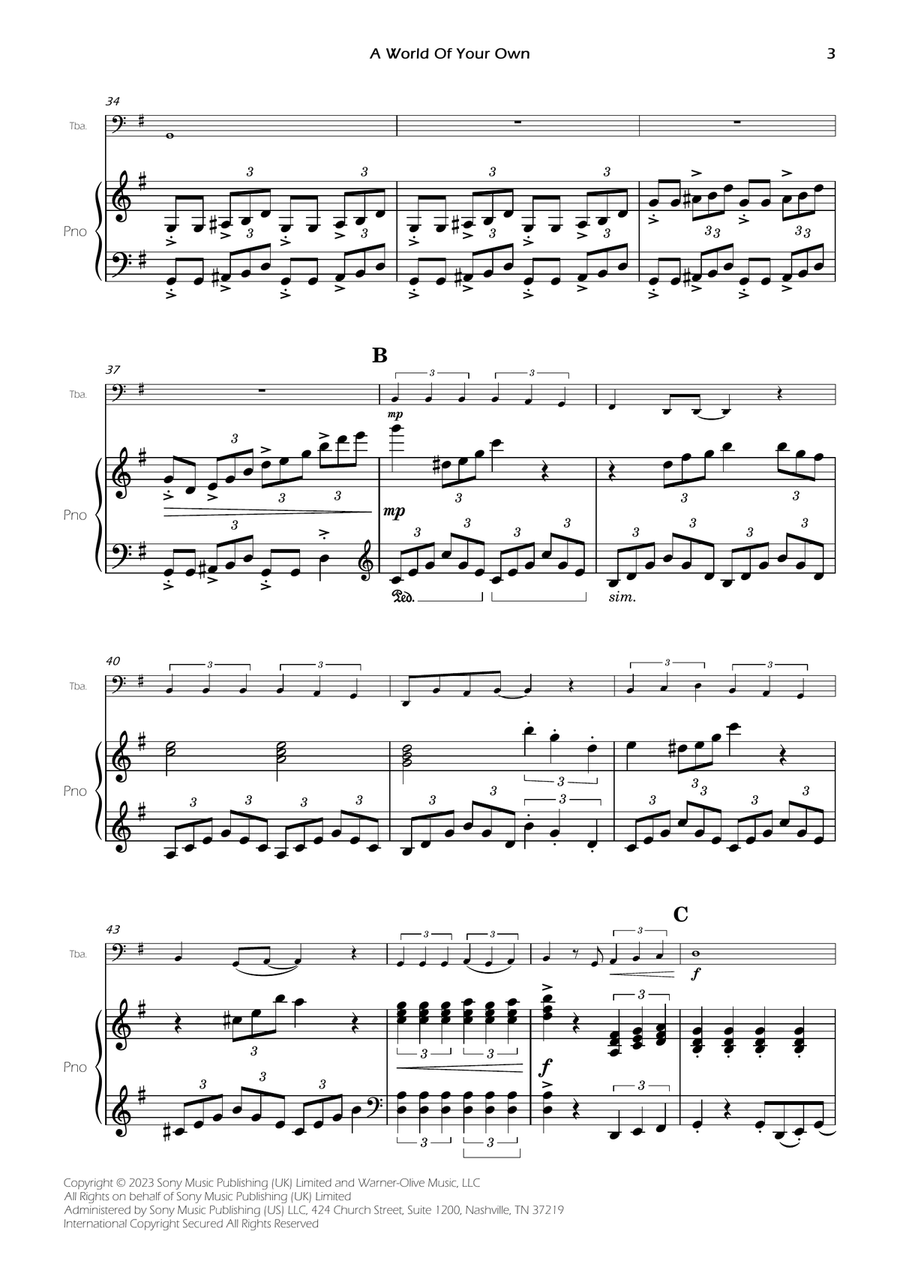 A World Of Your Own A World Of Your Own Piano scores gallery preview page 5