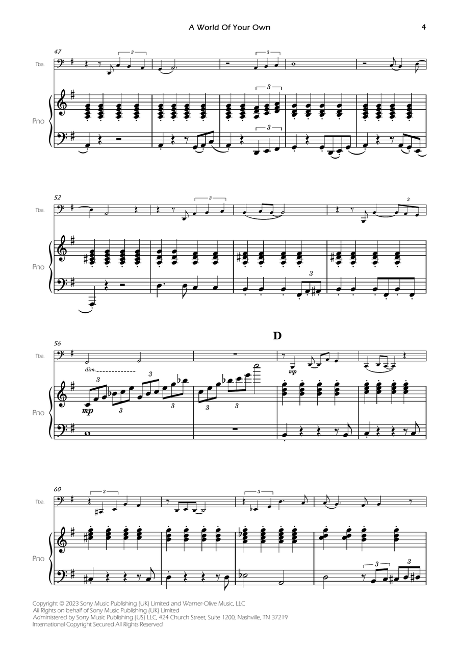 A World Of Your Own A World Of Your Own Piano scores gallery preview page 6